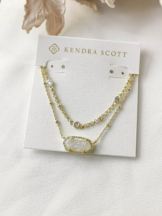 Kendra Scott Jewelry - Kendra Scott Elisa Gold Drusy Necklace NEW Perfect condition
